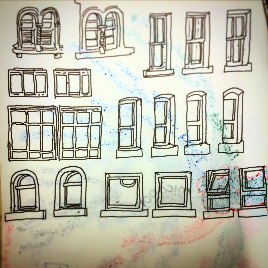 121/365 Windows on Whiteladies Road. There's plenty, I could do a whole book of these. Uniball micro. Notebook: Ethel Approx 20 mins intermittent whilst waiting for playblast renders.