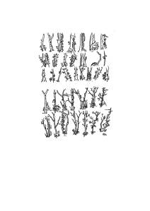 Print - "Winter Saplings, Leigh Woods."